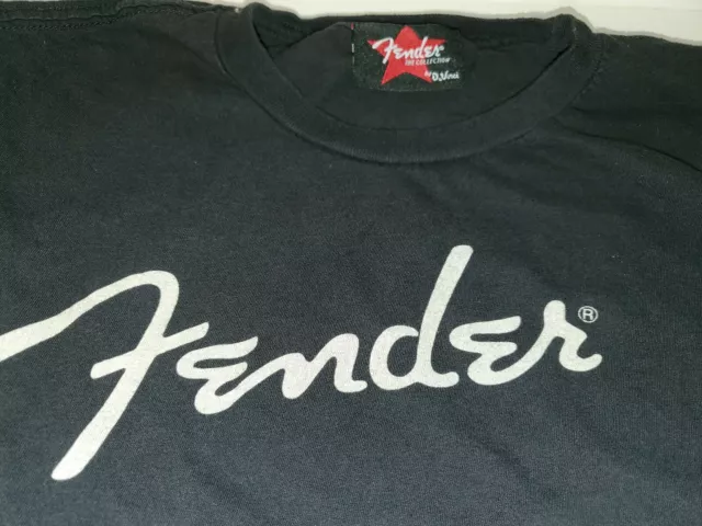 Fender by DaVinci Men’s Shirt BLACK Tshirt  MEDIUM pre-owned