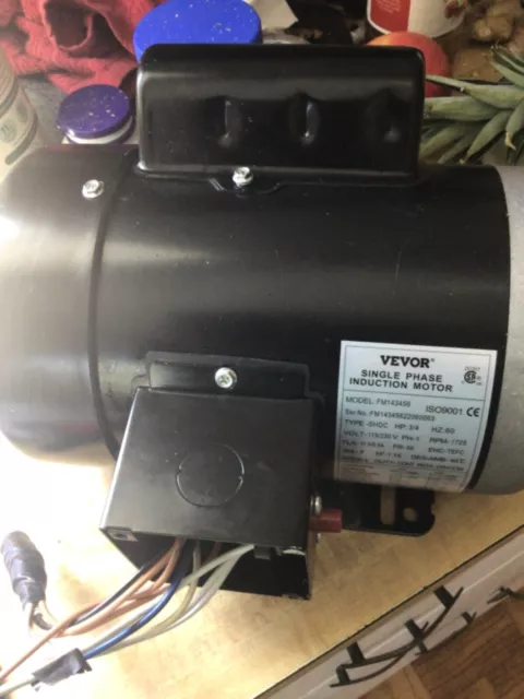 0.75 Hp Electric Motor 56 Frame Single Phase TEFC 115/230V 143456