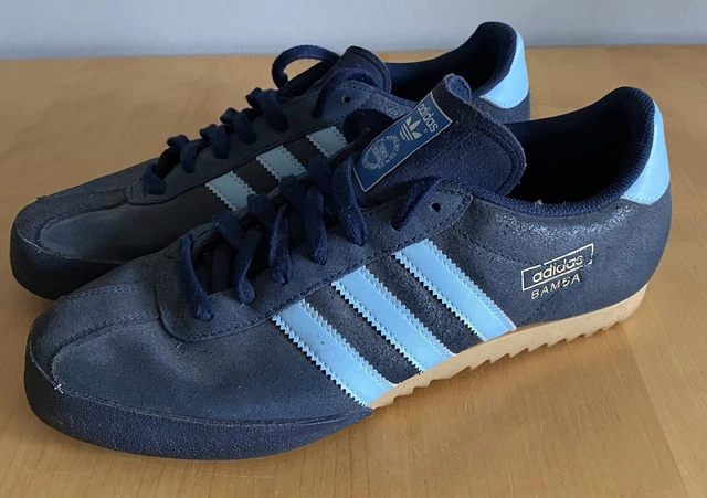 Adidas bamba blue suede on sale