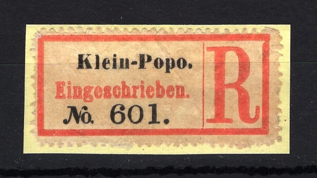 KLEIN POPO ein  alter Reco Zettel  heute  Aného Togo