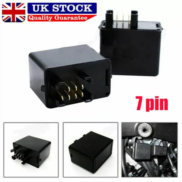 UK 7pins LED Indicator Flasher Relay For Suzuki Bandit GSXR 600 750 1000 GSF 650