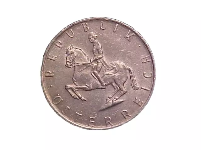 1980 Austria 5 Schilling KM# 2889a - Very Nice Circ Collector Coin!-c3293xux