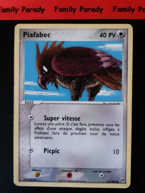 Piafabec 81/100 Ex Tempete de Sable Carte Pokemon Français