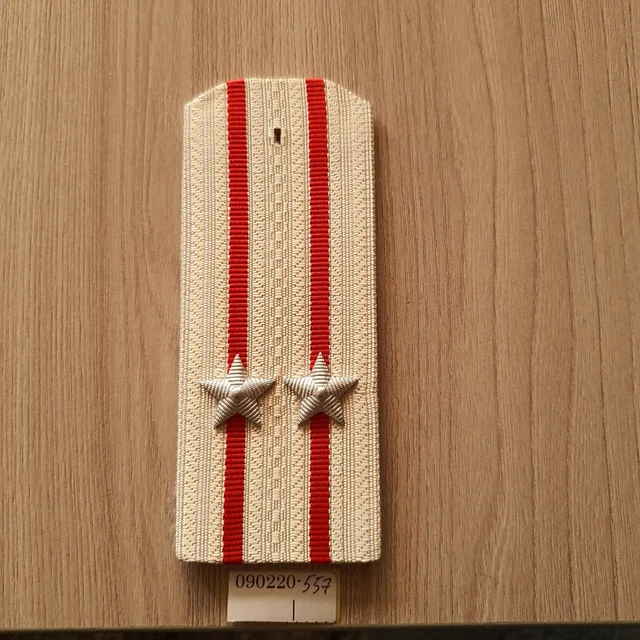 USSR militia shoulder strap COLONEL silver star 1pc. 090220-557