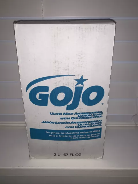 GOJO Ultra Mild Antimicrobial Lotion Hand Soap, Chloroxylenol, 2000 mL