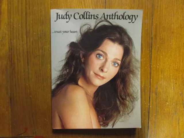 JUDY COLLINS Signed Book(JUDY COLLINS ANTHOLOGY-TRUST YOUR HEART-1988 1st Softba