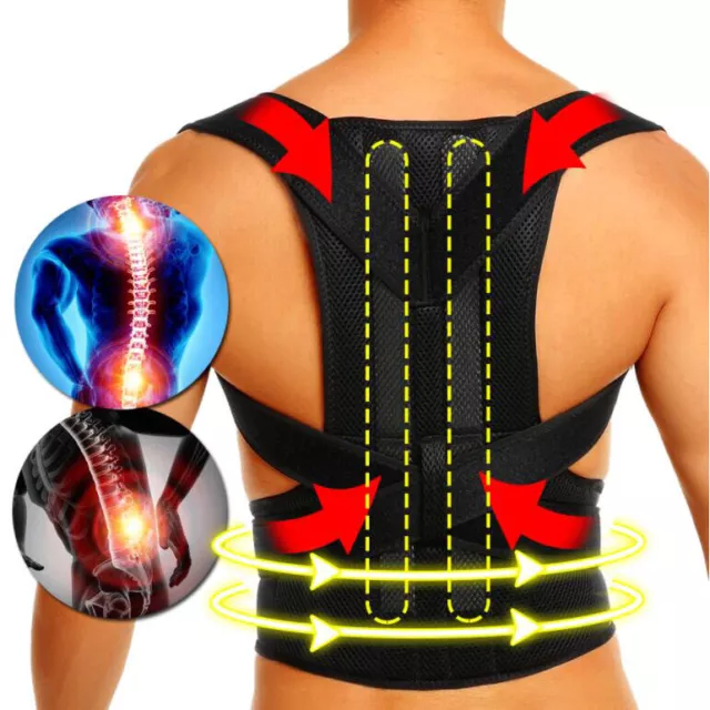 Soporte para espalda Faja Ortopédica Para Correjir La Postura Alivia El Dolor De Espalda
