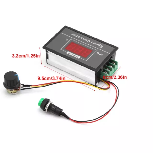 DC6-60V 12V 24V 36V 48V 30A DC Moteur Régulateur Contrôleur Vitesse PWM A 2