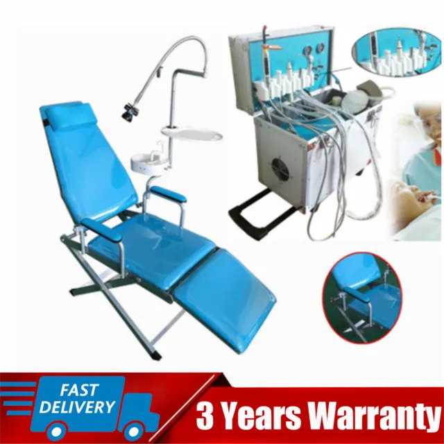Dental Delivery Unit Rolling box Air Compressor 4 holes Weak Suction / Chair LED