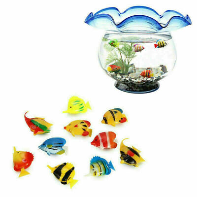 1PC Artificial Fish Fake Tropical Fish Tank Ornament Color Decor Aquarium 7C8A