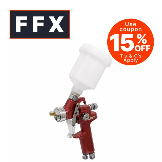 Sealey HVLP731 HVLP Gravity Feed Touch-Up Spray Gun 0.8mm Set-Up