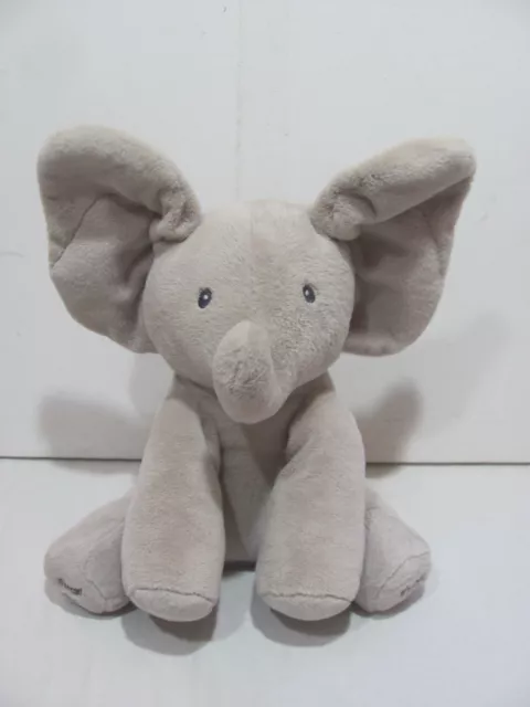 Baby GUND Peek-a-boo Flappy the Elephant Plush 29cm Singing Interactive Toy