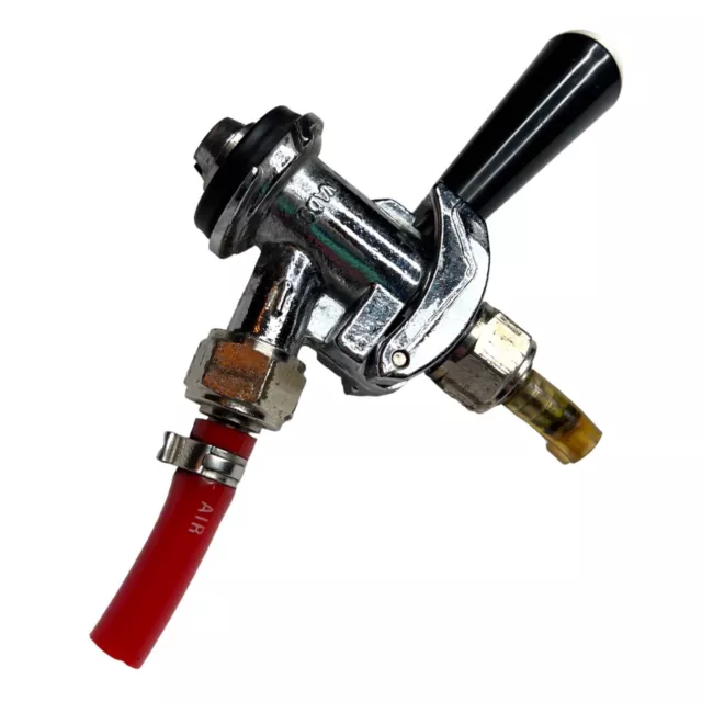 NADS Keg System Beer Tap Coupler Valve • Black Handle