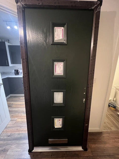 Composite Front Door And Frame Exterior External Wood Grain