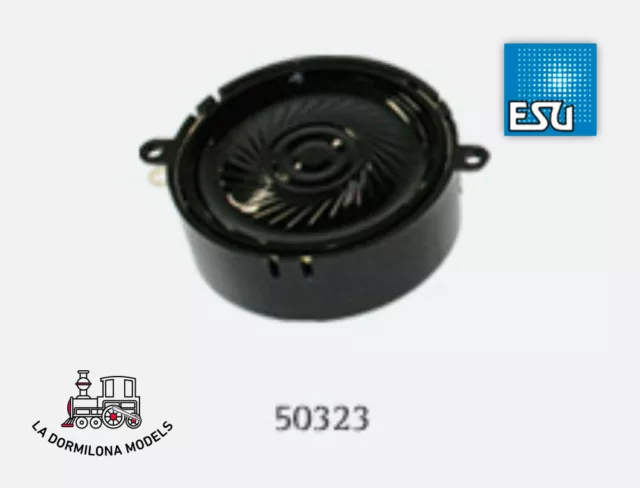 ESU 50323 Altavoz redondo de 40 mm, 8 ohm, cámara de sonido LokSound H0 XL c146