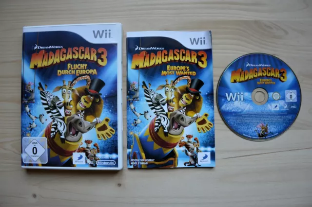 Wii - Madagascar 3: Flucht durch Europa - (OVP, mit Anleitung)