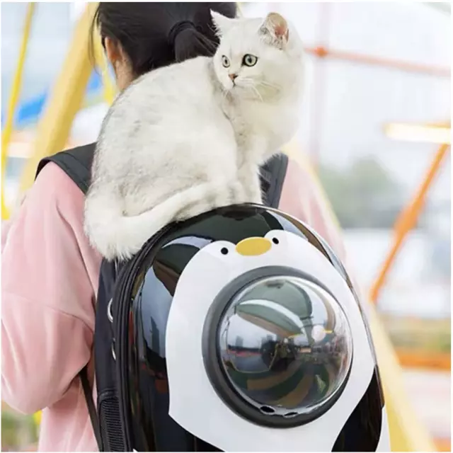 Pet Backpack Travel Space Capsule Puppy Dog Cat Carrier Bag Breathable Astronaut 2