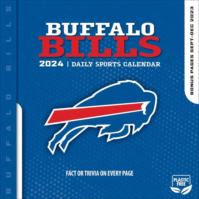 BUFFALO BILLS 2024 Bureau Calendrier Tout Neuf 53031 EUR 21,66