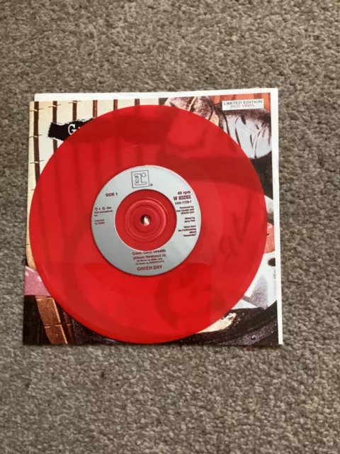 Green Day - Geek Stink Breath - 7 inch limited edition red vinyl record