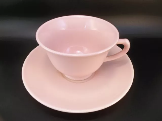 Lu Ray Pastels Tea Cup Saucer Luray Pastel USA Teacup Pink Peach