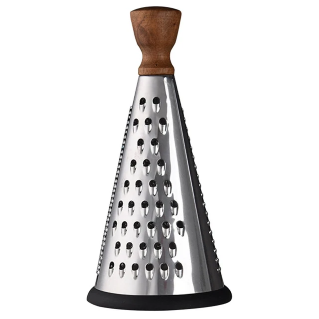 Râpe Conique Acier Inoxydable ABOOFAN - Râpe Fromage Chocolat Légumes Multifonction Avec Poignée Confort