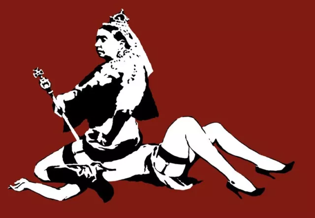 A3 Kunstposter - Queen Vic - Banksy Druck