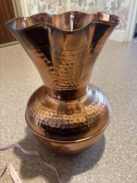 Pichet Ancien En Cuivre M. Delalande Villedieu - France Années 70 - Objet De Collection Vintage