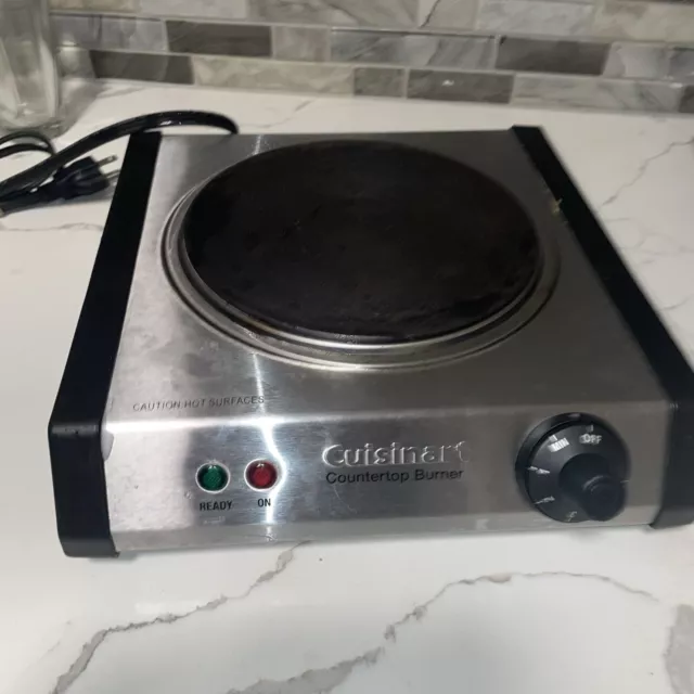 Cuisinart Cast-Iron Single Countertop Burner Stainless Portable Electric CB-30