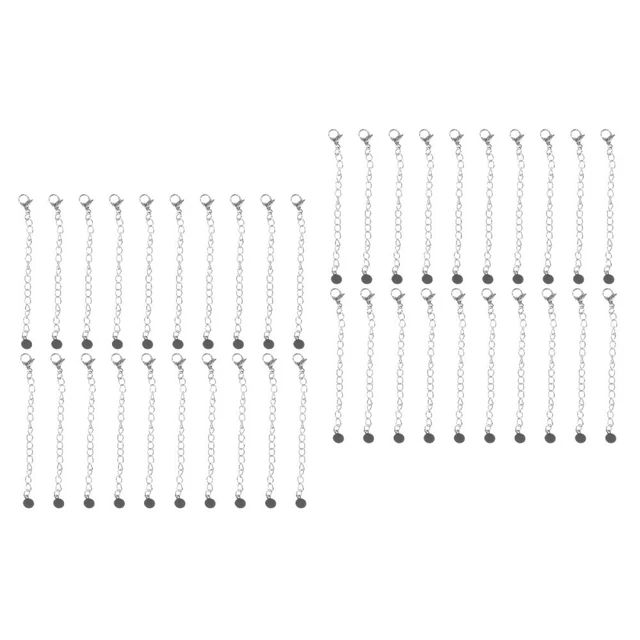 40 pcs chaînes d'extension bricolage Bracelets fabriquant des chaînes de bijoux