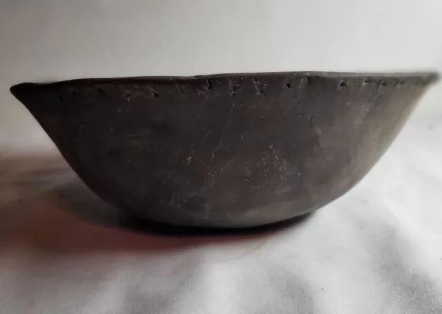 Large Shallow Mississippian Bowl Ancient Native American Indian Pottery-Restored
