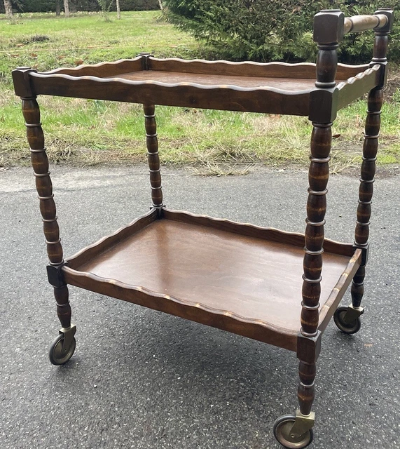 CHARLES DUDOUYT DESSERTE Table Bar Art Deco Moderniste Design Bois