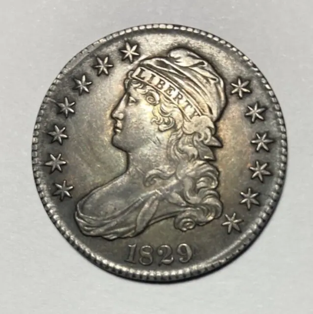 1829 Capped Bust Half Dollar Choice Original AU
