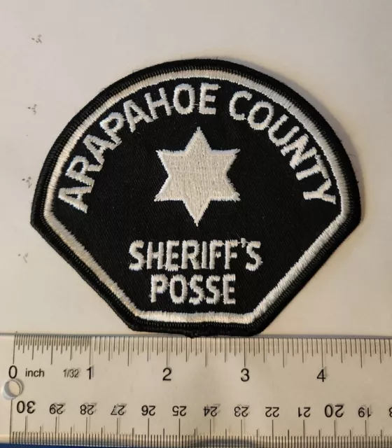 VINTAGE OBSOLETE Arapahoe County Colorado CO Sheriff Posse Department Patch FS