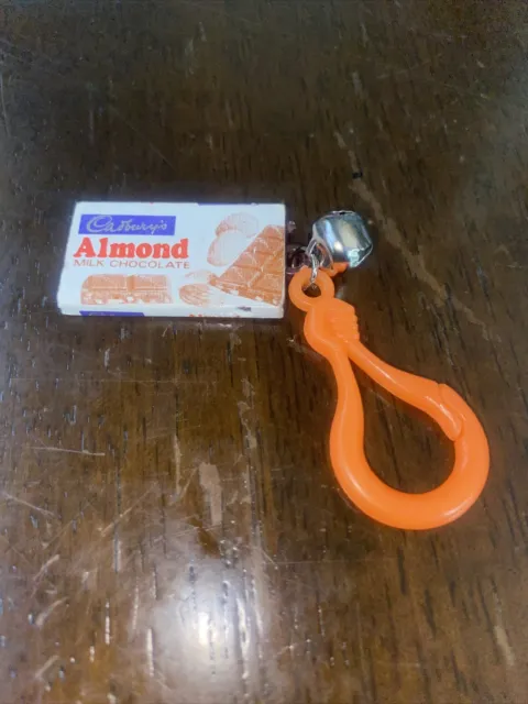 Vintage 1980s Plastic Bell Charm Almond Candy Bar For 80s Charm Necklace