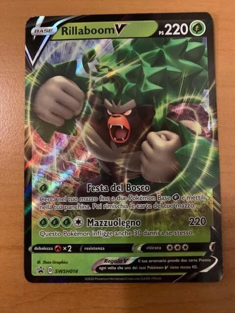 Thẻ Hình Pokemon Rillaboom V 022/264 - Lá Bài Lẻ Ultra Rare Tiếng Anh Chính Hãng I.840318028