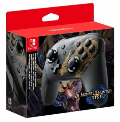 Manette Nintendo Switch Pro Controller Monster Hunter Rise Limited Edition - NEW