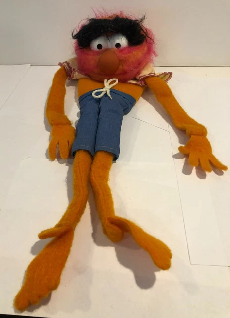 Vintage 1978 The Muppets "ANIMAL" Drummer - Hand Puppet Fisher-Price No. 854