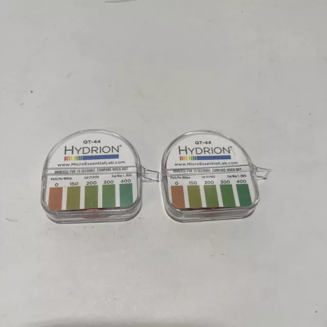 2 PACK Hydrion QT-44