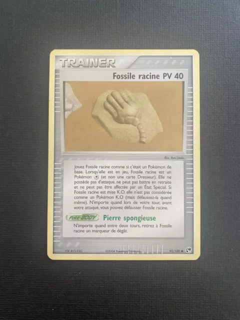 Carte Pokémon Fossile racine PV 40  92/100 – Commune – EX Tempête de sable – VF