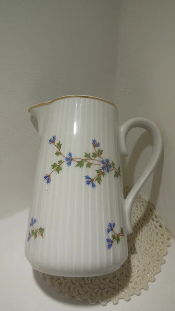 Pichet  Cremier  Ancien  Porcelaine Decor Barbeau  /   Pitcher