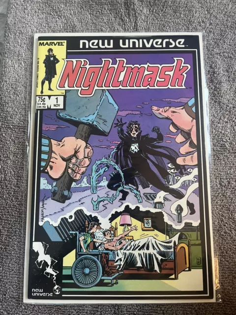 Marvel New Universe Nightmask Vol 1 No 1 November 1986 The Awakening Comic Book