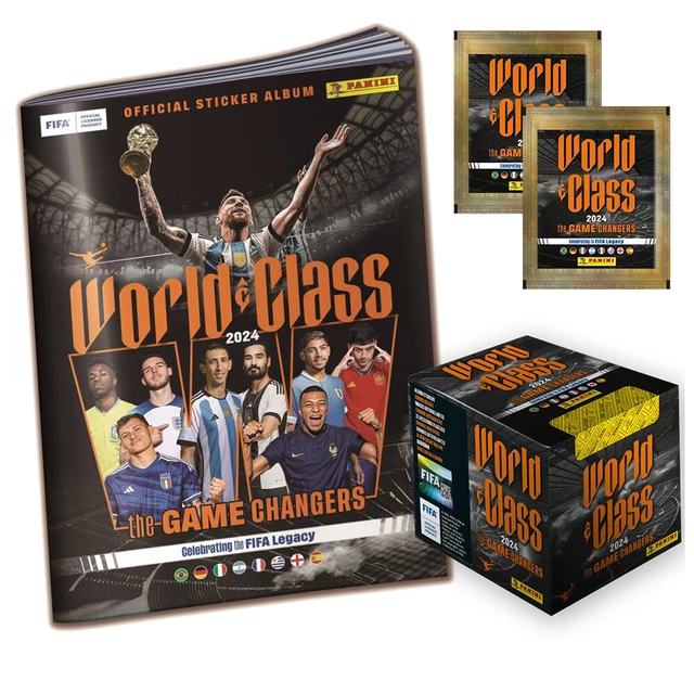 PANINI WORLD CLASS 2024 Collectible Sticker Football Sticker Display