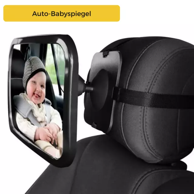 Auto Baby Rücksitz Spiegel, Babyspiegel für Autositz, Spiegel für Kindersitz