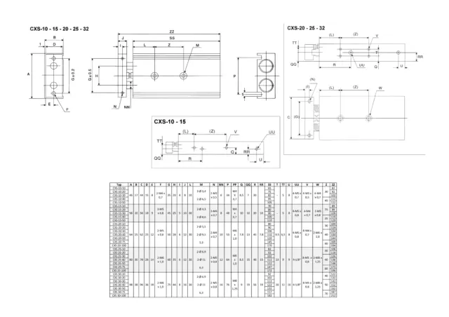 Cylindre d'air ETCXSM32x75-S cylindre à double piston cylindre pneumatique avec aimant 2