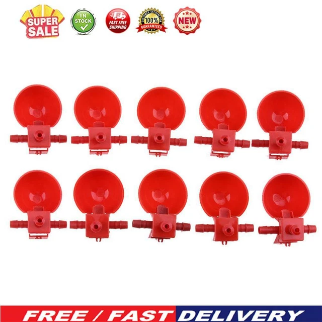 Großhandelspreis 10pcs automatische Vogel Coop Futtermittel Geflügel Wasser