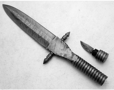 Custom Handmade Damascus Dagger knife, Boot knife, Hunting knife, Bushcraft knif