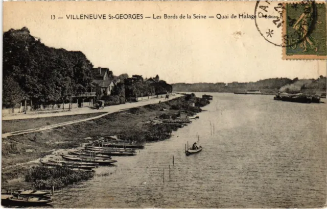 CPA AK Villeneuve St.Georges Les Bords de la Seine FRANCE (1282815)
