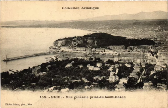 CPA AK NICE - General view taken of Mont-Boron (513689)
