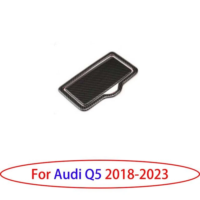 Fit For Audi Q5 2018-2023 Real Carbon Fiber Rear Drinking Glass Panel Cover Trim