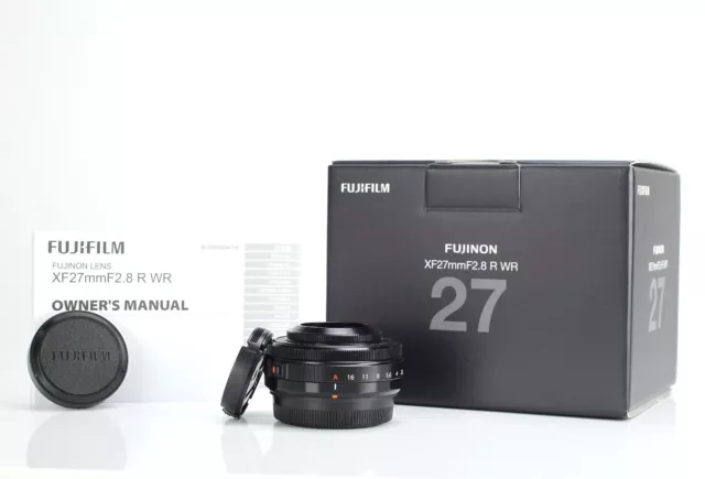 Fujifilm Super EBC XF 27mm F2.8 R WR Fujinon Prime Lens X Mount Boxed F&R Caps